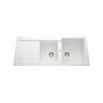 �vier granit blanc schock ledis 2 bacs 1 �gouttoir