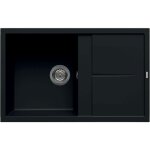 Elleci - evier granit noir luisina maestoso 1 bac 1 gouttoir