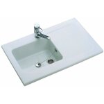 Villeroy&boch - evier grs mogador - dimensions: 100 x 60 cm - couleur: blanc