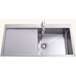 Helika - evier inox luny 1 grand bac 1 gouttoir gauche