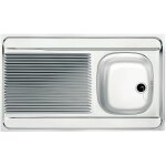 Franke - evier monocuve inox man711 - 800 avec égouttoir 800x600cm à poser 013953 Franke - evier monocuve inox man711 - 800 avec égouttoir 800x600cm à poser 013953