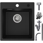 Evier quartz noir 40x45cm evier de cuisine en quartz evier de cuisine en granit, evier  encastrer 1 ...