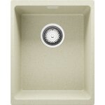 Primagran - evier sous plan 36 x 47 cm evier en granit 1 bac + siphon classique, lavabo cuisine de beige ...