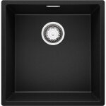 Primagran - evier sous plan 46x47cm, evier en granit 1 bac + kit de vidage, Évier au meuble 50cm - london, ... Primagran - evier sous plan 46x47cm, evier en granit 1 bac + kit de vidage, Évier au meuble 50cm - london, ...