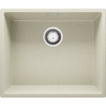Primagran - evier sous plan 56 x 47 cm evier en granit 1 bac + siphon classique, lavabo cuisine de beige ...