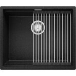 Primagran - evier sous plan 56x47cm, evier en granit 1 bac + kit de vidage + �gouttoir enroulable, �vier ...