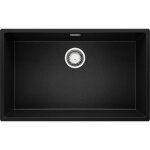 Primagran - evier sous plan 76x47cm, evier en granit 1 bac + kit de vidage, vier au meuble 80cm - london, ...