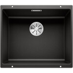 Blanco - subline 500 - �vier en silgranit, 53x46 cm, infino, noir 525995