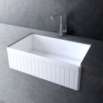 Planetebain - evier timbre d'office 84 cm rversible rtro rome en cramique