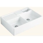 Villeroy&boch - evier timbre d'office cramique blanc tradition 2 bacs 1 / 2