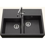 �vier timbre d'office granit noir k�mbad kiwi 2 bacs