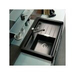 vier timbre d'office granit schock largo noir magma 1 bac 1 gouttoir
