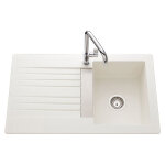 Evier trevise - gamme naturalite - dcor : blanc - schock