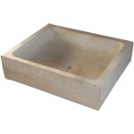 Evier vasque rectangulaire b�ton ? couleur champagne ral 1733 ? pour ext�rieur