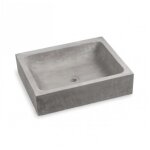 Evier vasque rectangulaire b�ton ? couleur gris ral 7005 ? pour ext�rieur