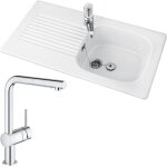 Villeroy&boch - evier villeroy et boch tudor + robinet cuisine grohe minta Villeroy&boch - evier villeroy et boch tudor + robinet cuisine grohe minta