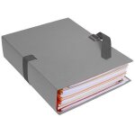 Exacompta chemises dos extensible papier gris