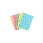 Exacompta - chemise dossier 2 rabats couleurs assorties vives - paquet de 25