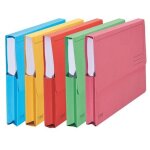 Chemise pochette forever  soufflet carte exacompta 24 x 32 cm couleurs assorties - paquet de 10