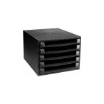 Exacompta - module de classement the box gamme skandi 5 tiroirs - noir Exacompta - module de classement the box gamme skandi 5 tiroirs - noir