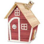 Exit toys - maisonnette en bois exit fantasia 100 - rouge