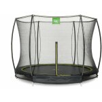 Exit toys - trampoline enterr silhouette  3, 05 m avec filet de scurit noir