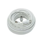 Câble coaxial tv 10 mètres + adaptateur Câble coaxial tv 10 mètres + adaptateur