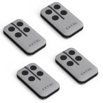 Lot de 4 tlcommandes pour portail et porte de garage extel 761100b