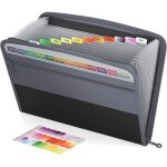 Extensible pochettes pour documents 13 poches, a4 trieur document avec fermeture � glissi�re, organisateur ...