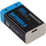 2x piles bloc batterie 9v pour divers appareils (1000mah, 9v, li - ion), prte  l'emploi, avec port ...