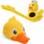 Extension robinet pour enfant - 2 pi�ces rallonge de commutateur de robinet, en forme de canard, r�glable, ...
