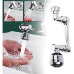 Extension de robinet rotatif 1080 sortie d'eau double mode (accessoires gratuits) robinet abs bras m�canique ...