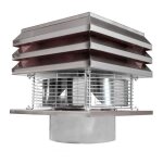 Gemi elettronica - extracteur de fume pour conduit rond 25 cm d'acier pour chemine ventilateur de radial ...
