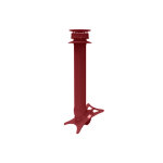 Nicoll extracteur statique avec collerette d'tanchit rouge terracotta extartct