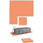 1, 9m tapis de sol piscine - 8 grandes dalles - 50x50 dalle mousse exterieur