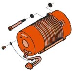 Faac - moteur �lectrique monophas� 220 v (r�f : 7700055) pour motorisation