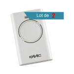 Tlcommande faac xt2 868 slh blanc pack de 2 faac