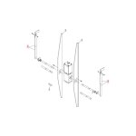 Faac pi�ce d�tach�e bras t�l�scopique 580 7387015