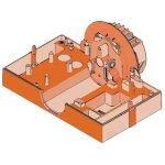 Faac ? groupe corps c720 pour motorisation de portail ? pignon z28 ? pi�ce d�tach�e originale ? 63001295 ...