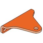 Faac pi�ce d�tach�e plaque fixation frontale 415 728271