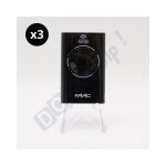 Xt4 868 mhz noir (rf. 7870101) - lot de 3 tlcommandes 4 boutons pour portails et porte de garage - ...