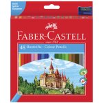 Faber castell - crayon de couleur fc - 120148 coffret hexagonal en carton avec 48 pices chteau faber ...
