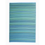 Fabhabitat - tapis cancun - l 120 x l 180 cm - turquoise et vert - livraison gratuite