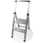 Facilitys - escabeau marchepied solide pliable en aluminium - 2 marches - gain de place - lger et antidrapan ...