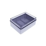 Bo�te de d�rivation rectangulaire avec couvercle transparent avec vis 150x110x70mm avec parois lisses ...