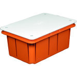 Bo�te de jonction murale encastrable 153x98x70 avec couvercle et vis ip40 faeg fg10211