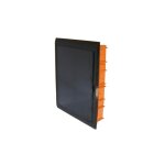 Tableau d'encastrement 54 modules avec cadre noir et porte fum�e 450x510x100mm ip40 faeg - fg14754
