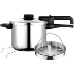 Fagor - dual xpress 6 autocuiseur 6 litres, induction, acier inoxydable 18 / 10, rgulateur de pression ...