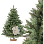 Sapin de nol artificiel, nordmann premium 150 cm, lments naturels mouls par injection, fabriqu en ...