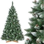 Fairytrees - sapin de nol artificiel, pin naturel enneig avec pommes de pin naturels, matriel pvc, ...